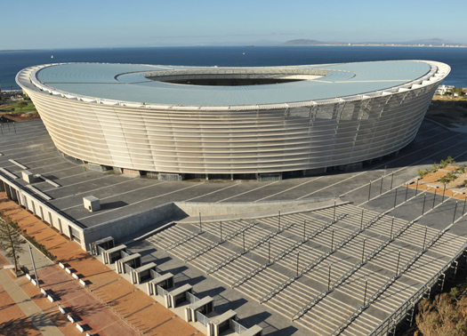 LO STADIO DI CAPE TOWN PER I MONDIALI DI CALCIO FIFA 2010